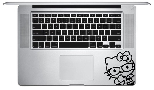 Kitty nerd decal - sticker, skin